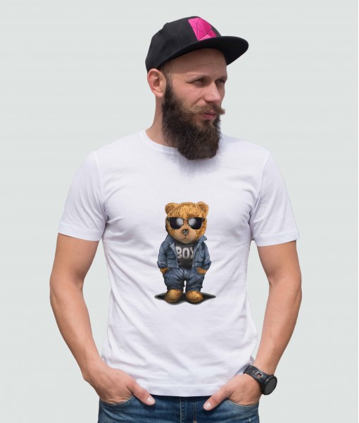 Мъжка тениска с щампа Мечета Fashion Icon Bear